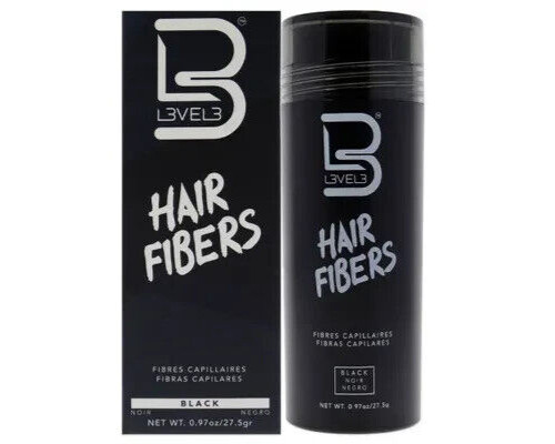 L3vel3 hair fibers black - hair,